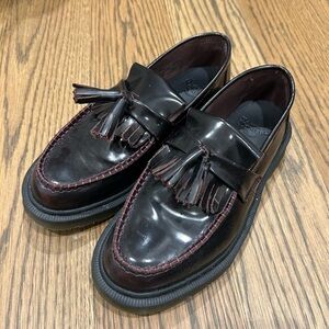 Doc Martens Burgundy Tassel Loafers